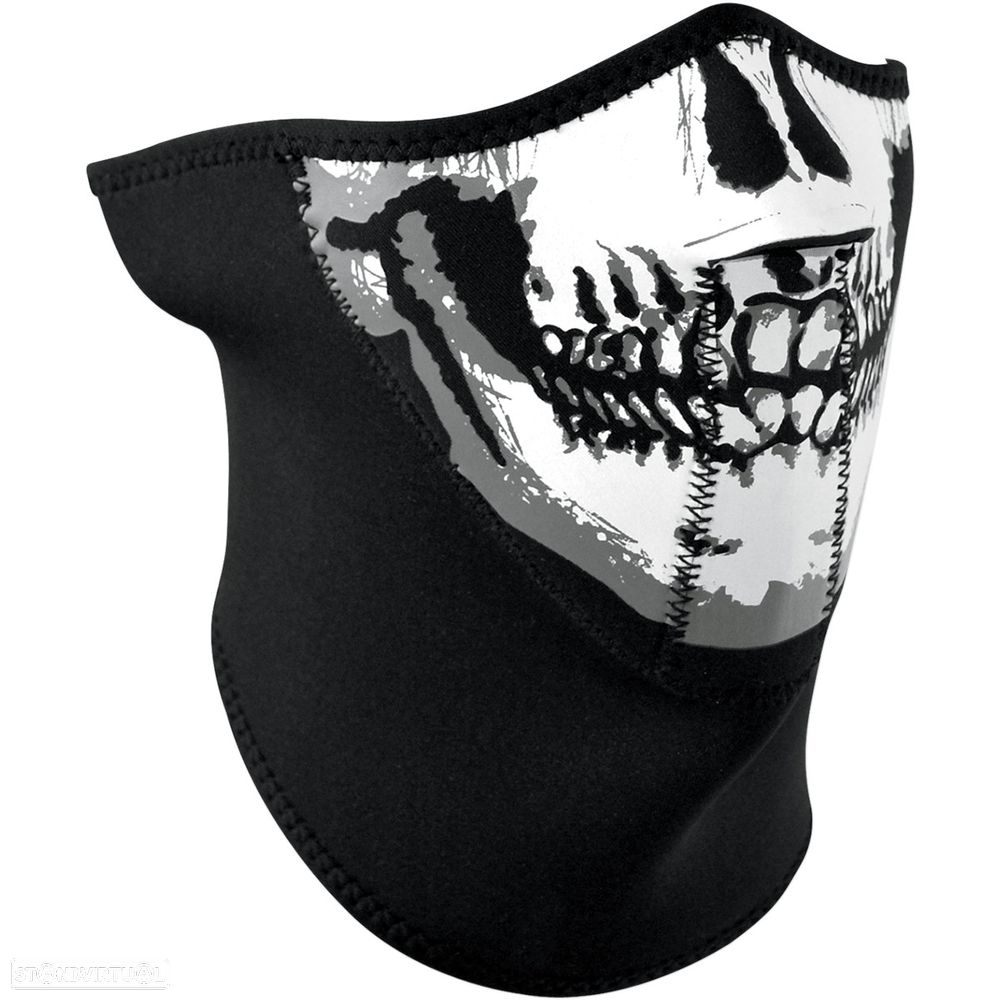zan headgear half face mask with neck shield 3-panel skull face one size 25030171 - 1