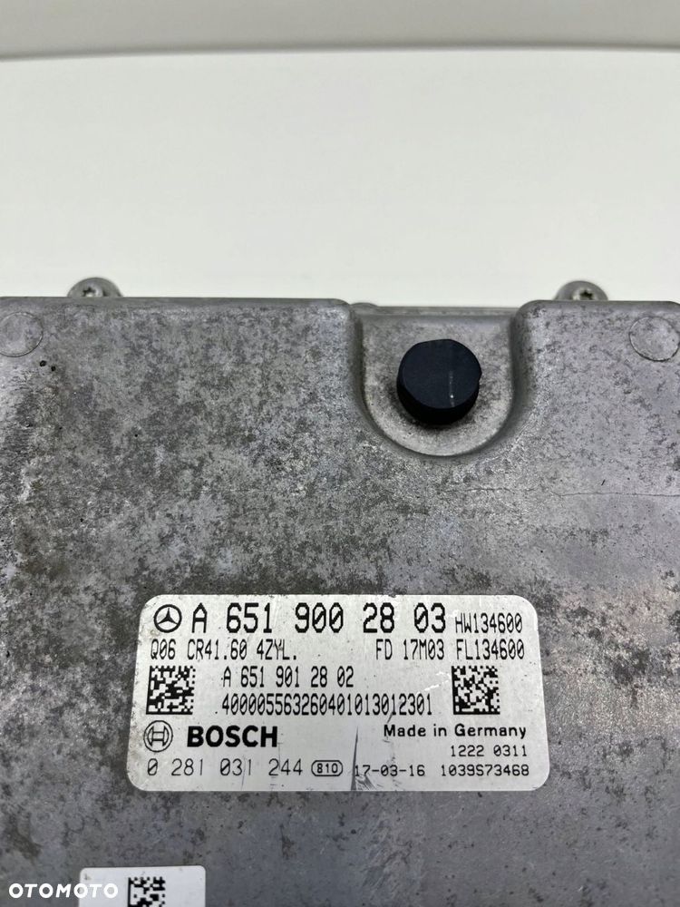 MERCEDES W447 2.2CDI MODUŁ KOMPUTER STEROWNIK SILNIKA ECU A6519002803 - 2