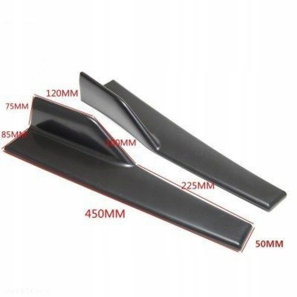 Uniwersalne lotki dokładki progów splittery 45CM - 5