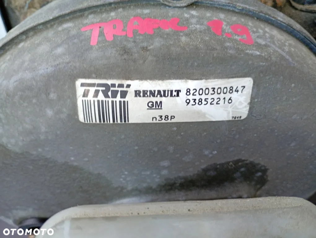 Pedał Sprzęgła Hamulca Serwo Pompa Trafic II Vivaro A Primastar 2001-2006 1.9 DCI 8200300847 - 9