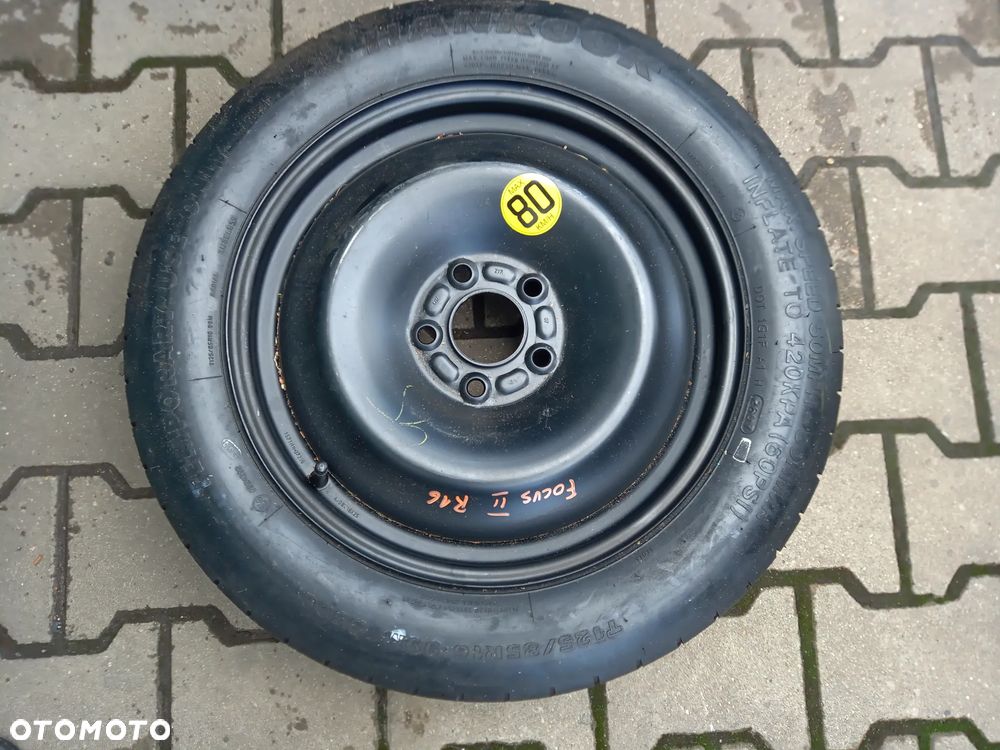Ford Focus MK2 mk3  Mondeo S-Max Volvo V50 kolo dojazdowe 16" 5x108 125/85R16 125/90R16 - 7