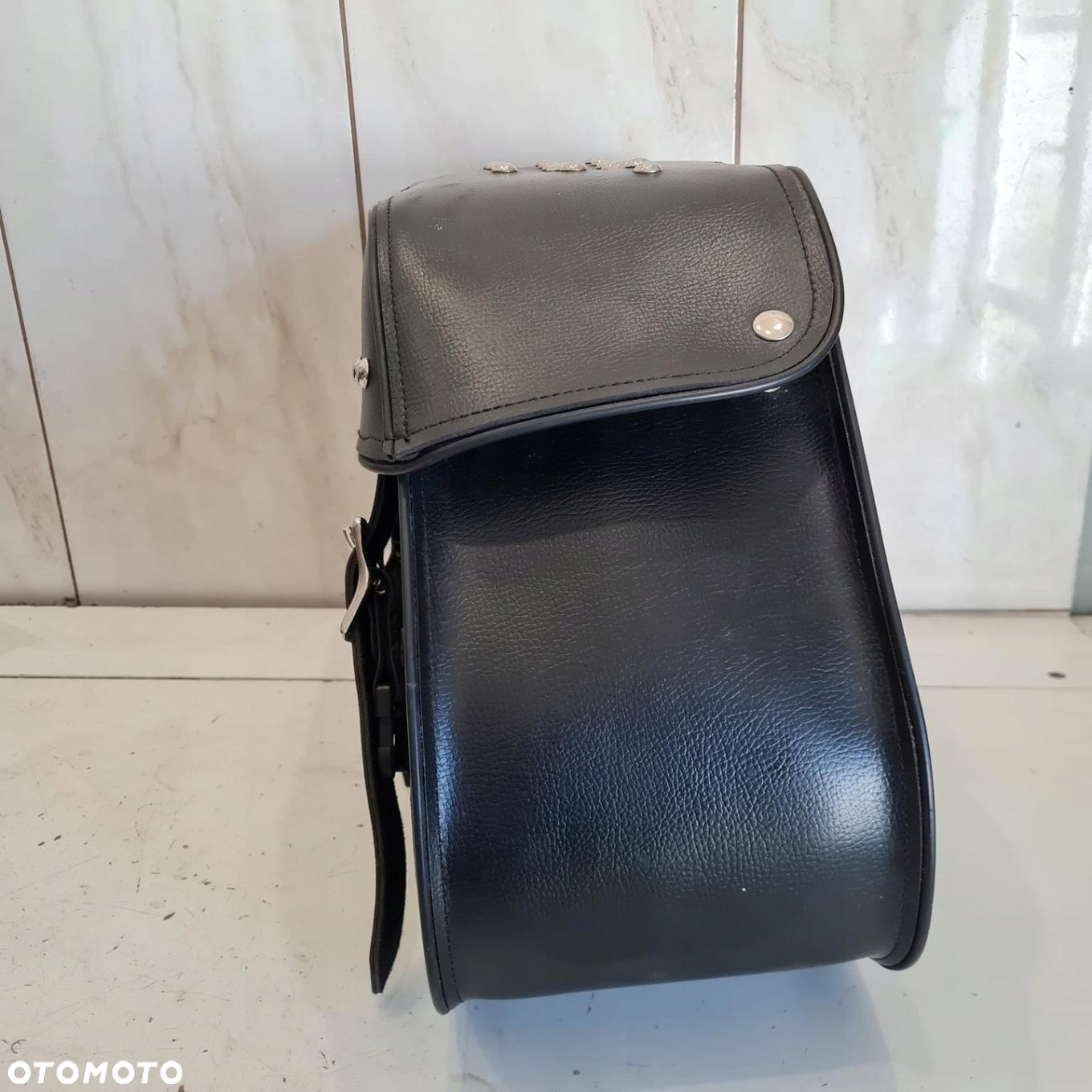 CHOPPER KUFER SAKWA TORBA BOCZNA SKÓRZANA - 5