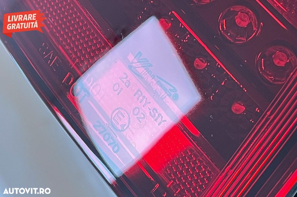 Stopuri LED VW Golf V 5 (2004-2009) Rosu Inchis- livrare gratuita - 10