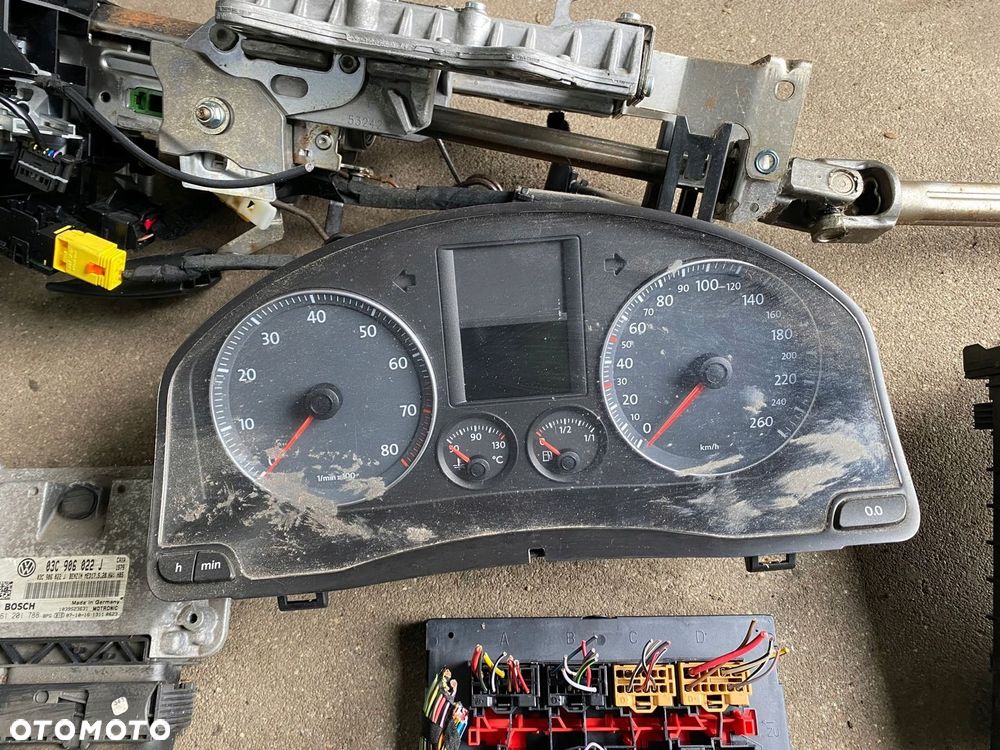 VW GOLF V 5 ZESTAW STARTOWY 1.4 TSI KOMPUTER LICZNIK STACYJKA DO ODPALENIA - 5