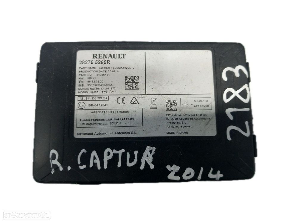 Módulo Eletrónico Renault Clio Iv (Bh_) - 3