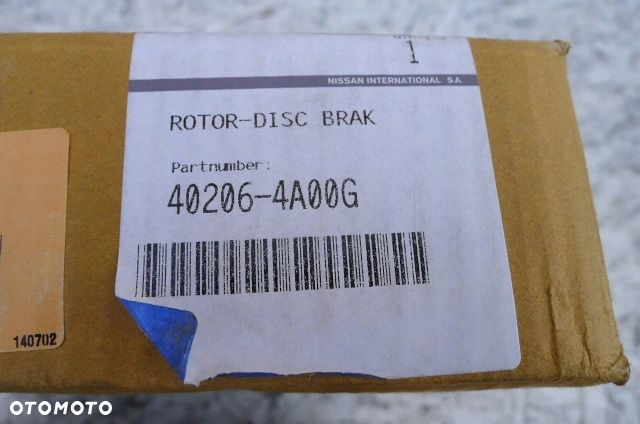 TARCZE HAMULCOWE NISSAN pixo 1.0 68km nowa 2szt - 5
