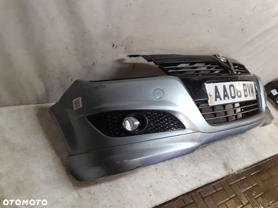 ^ ZDERZAK PRZÓD PRZEDNI DO OPEL ASTRA H 3 III LIFT FL Z163 SZARY HALOGENY DOKŁADKA TUNING  !!!! - 4