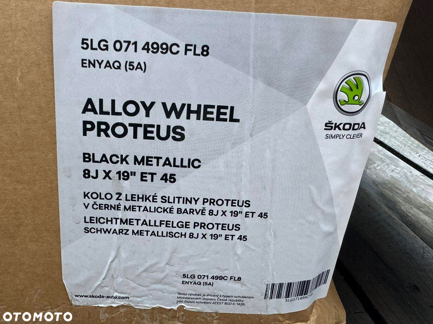 Oryginał felgi 19cali 5LA Skoda Karoq Octavia Superb Enyaq 5x112 - 8