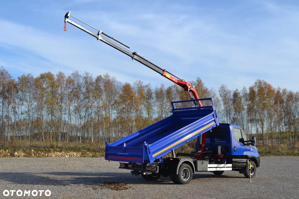 Iveco Daily 72C18 70C18 Nowy 3-stronny WYWROT Kiper Wywrotka Nowy HDS Żuraw HC 45A3 Dźwig Fassi F40 - 25