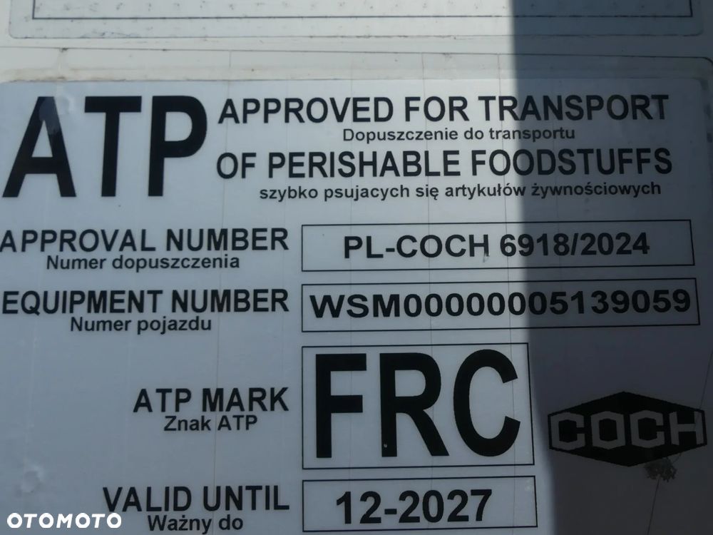 Schmitz Cargobull CHŁODNIA / DOPPELSTOCK / OŚ PODNOSZONA / 6300 MTH / - 16