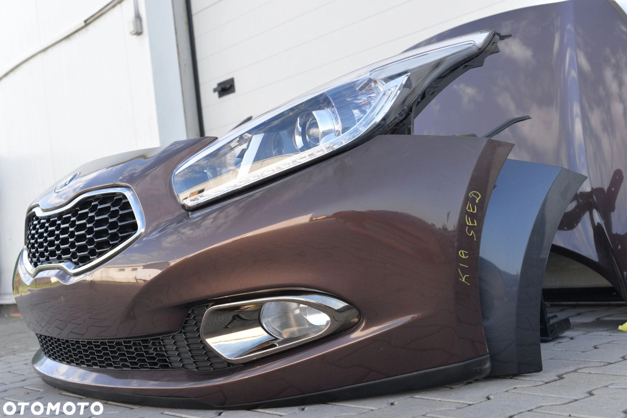 MASKA ZDERZAK GRILL BŁOTNIK PAS LAMPA H7 XENON BELKA KIA CEED 2 II 2012- - 12