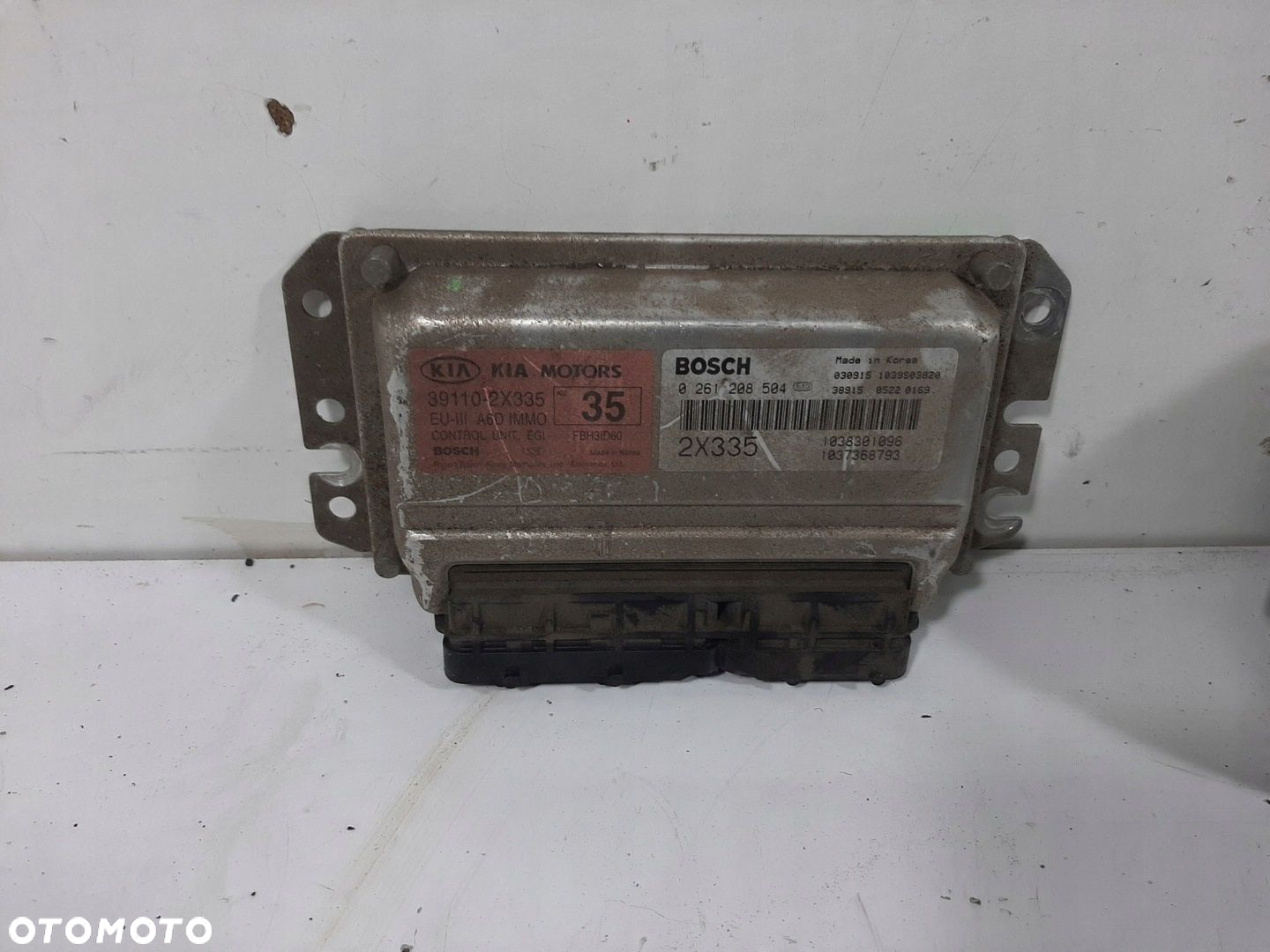 KIA SHUMA II 1.6 16V 04R STEROWNIK SILNIKA ZESTAW 0261208504 39110-2X335 - 2