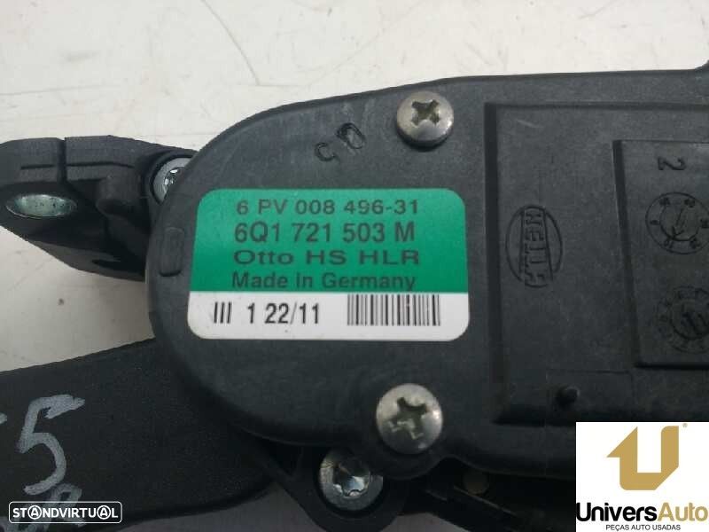 POTENCIOMETRO PEDAL SKODA FABIA II COMBI 2011 -6Q1721503M - 1