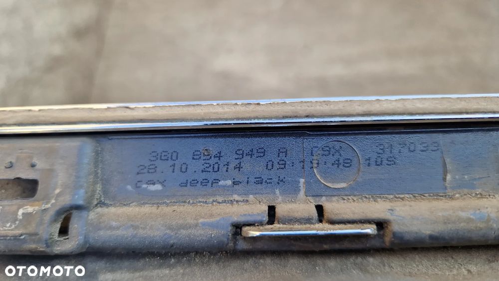 VOLKSWAGEN PASSAT B8 LISTWA DRZWI LEWY TYŁ 3G0894949A - 3