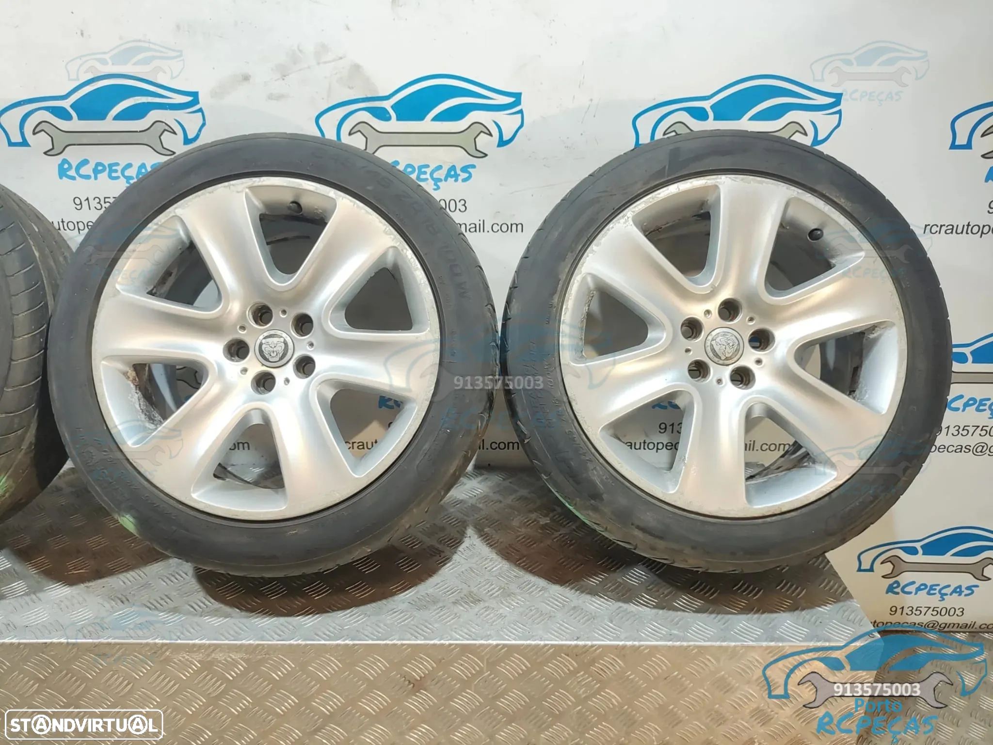 Jantes Originais 18" Jaguar - 5x108 - 8,5J | ET49 - Jante | 18 Polegadas | 8X231007BA | 5 x 108 | 245 45 18 | Conjunto - 5