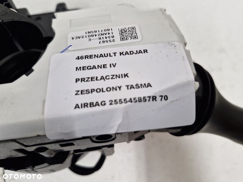 RENAULT KADJAR MEGANE IV PRZEŁĄCZNIK ZESPOLONY TAŚMA AIRBAG 255545857R - 10