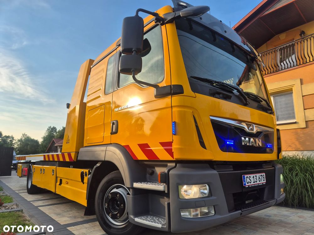 MAN TGL 12.250 POMOC DROGOWA PŁYTA HYDRAULICZAN FALKOM - 2