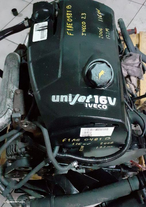 motor iveco 2.3hpi 116cv ano 2006 F1AE0481B caixa 5 velocidades traseira