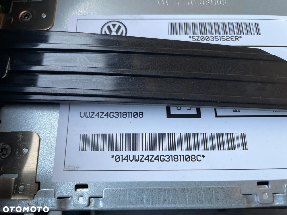 RADIO VW RCD200 FOX POLO SHARAN MP3 + KOD 5Z0035152ER RAMKA KONSOLI PANEL NAWIEWU - 6