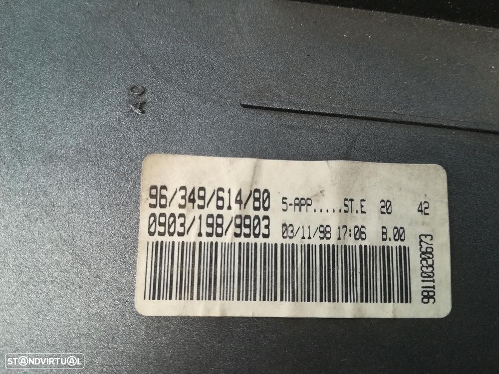 RELÓGIO CONTA-QUILÓMETROS PEUGEOT 206 FASTBACK 1999 - - 2