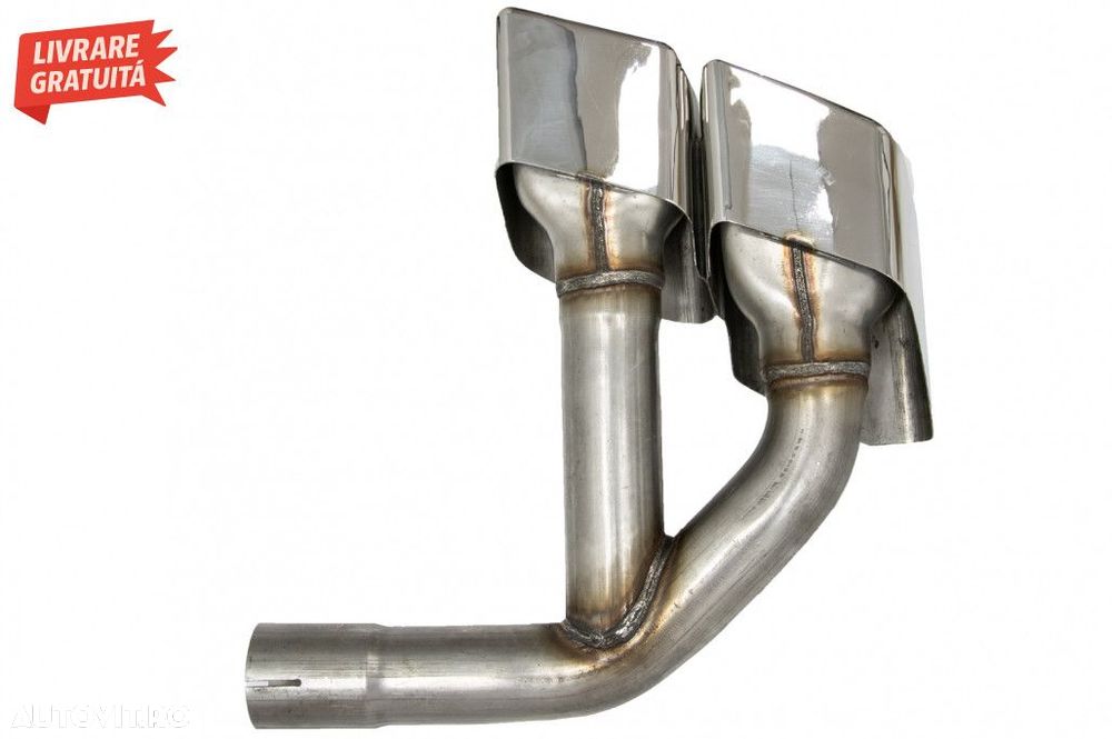 Ornamente toba Audi Q7 4M (2015-2019) SQ7 Design Chrome doar pentru Be - 5
