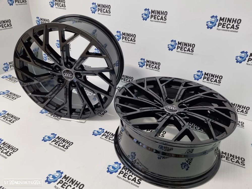 Jantes Audi Novo A8 S8 em 18 Preto Brilho - 5