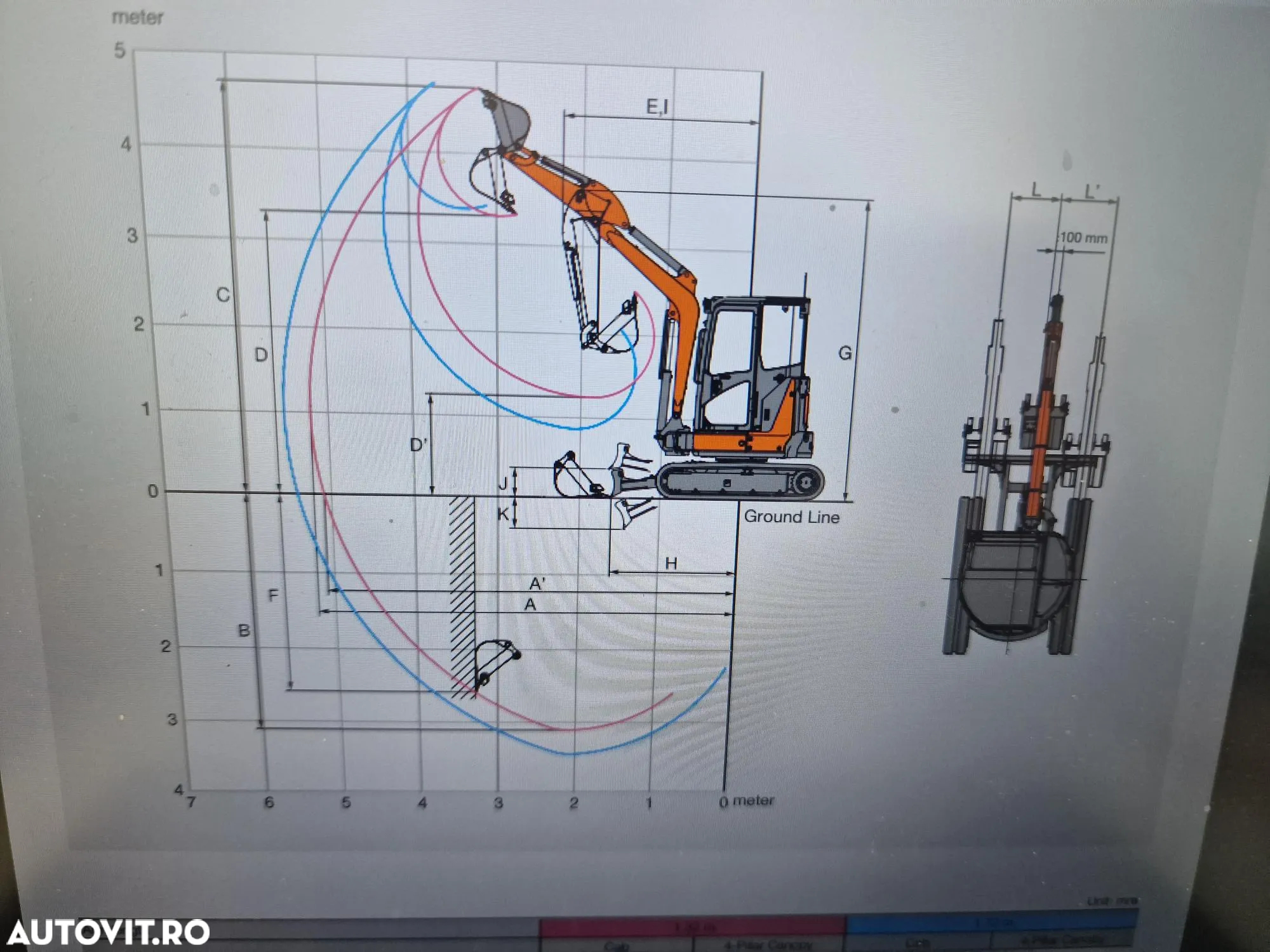 Hitachi ZX38, 2021, 1.376h, CUPLA RAPIDA+3 CUPE, 3,9tone, Ad sapare 4m, Inst picon, Aer conditionat, Senile 80% ok, produs in JAPONIA, posibilitate leasing 4 ani-PROMOTIE 36.900 EUR+Tva - 39