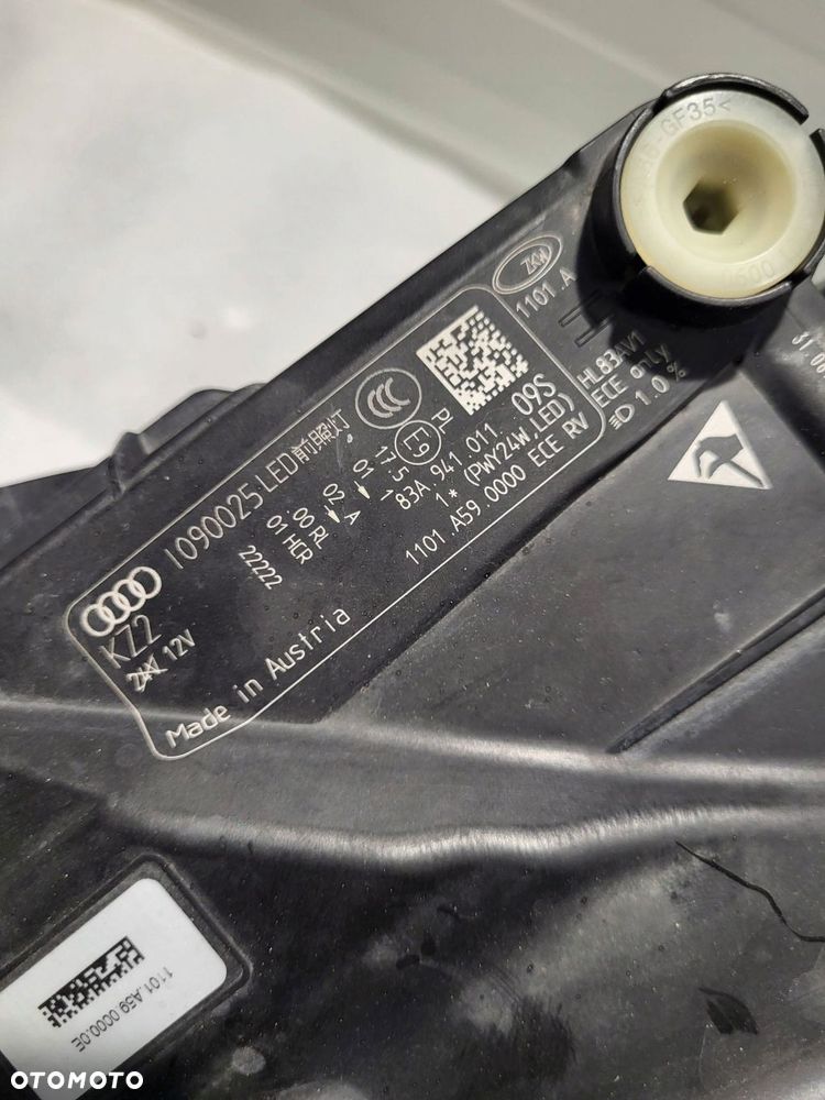audi q3 83a pół led komplet lamp przednich 83a941011/83a941012 - 10