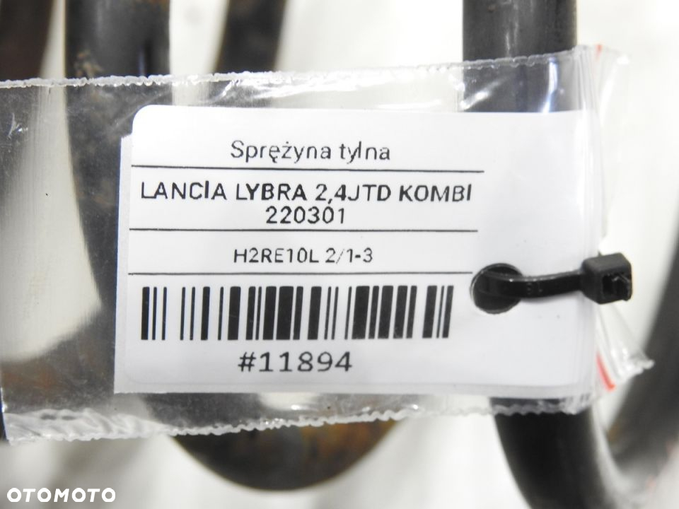 SPRĘŻYNY AMORTYZATORA TYŁ LANCIA LYBRA 2.4 JTD - 6