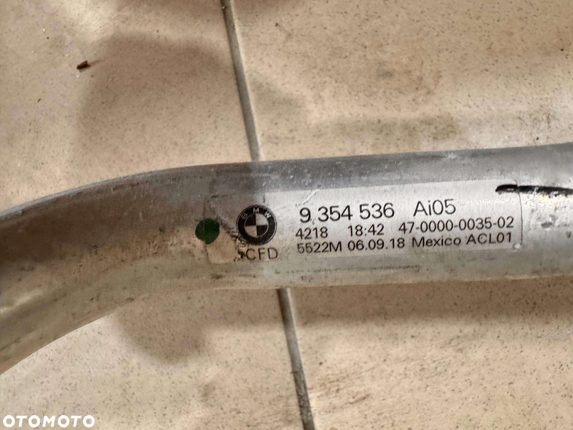 BMW X3 G01 X4 G02 PRZEWÓD RURKA KLIMATYZACJI 9354536 - 2