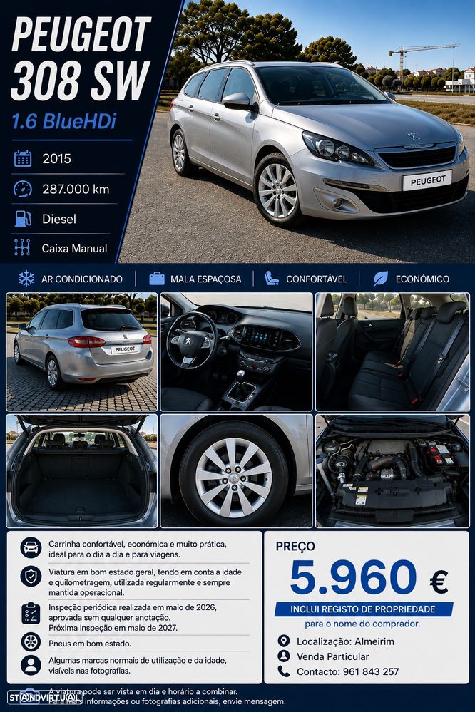 Peugeot 308 SW BlueHDi 120 Stop & Start Active - 1