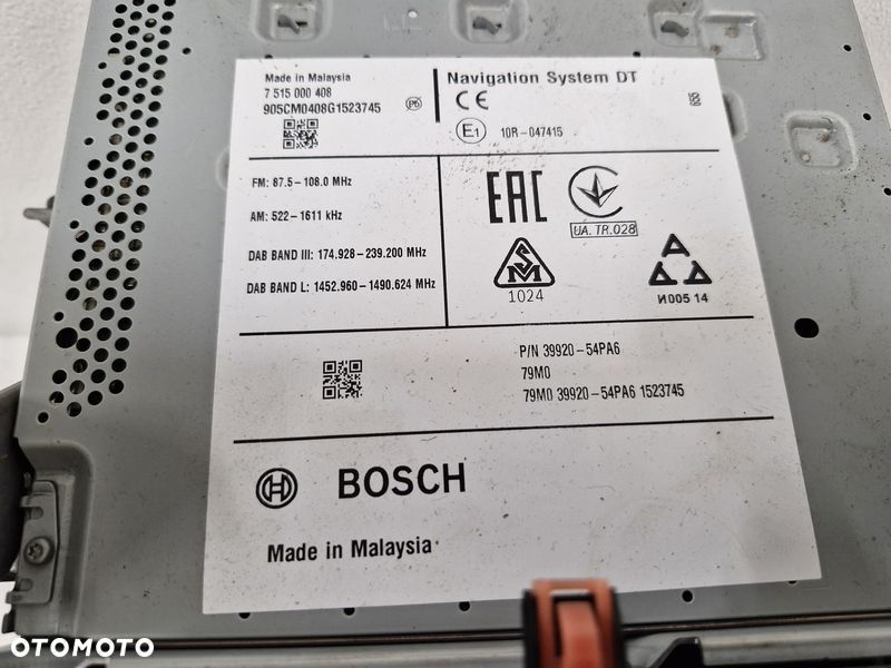 SUZUKI VITARA III 3 RADIO NAWIGACJA WYŚWIETLACZ EKRAN 39920-54PA6 - 6