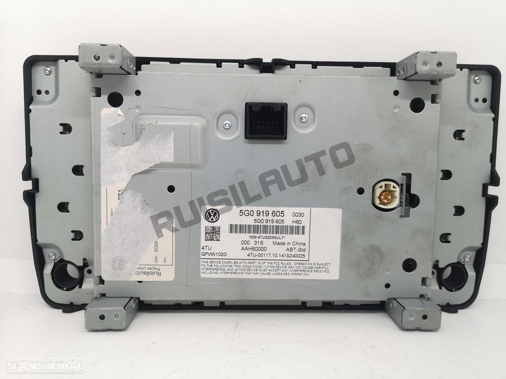 Rádio 5g091_9605 Vw Golf Vii (5g) [2012_2022] 1.6 Tdi - 2