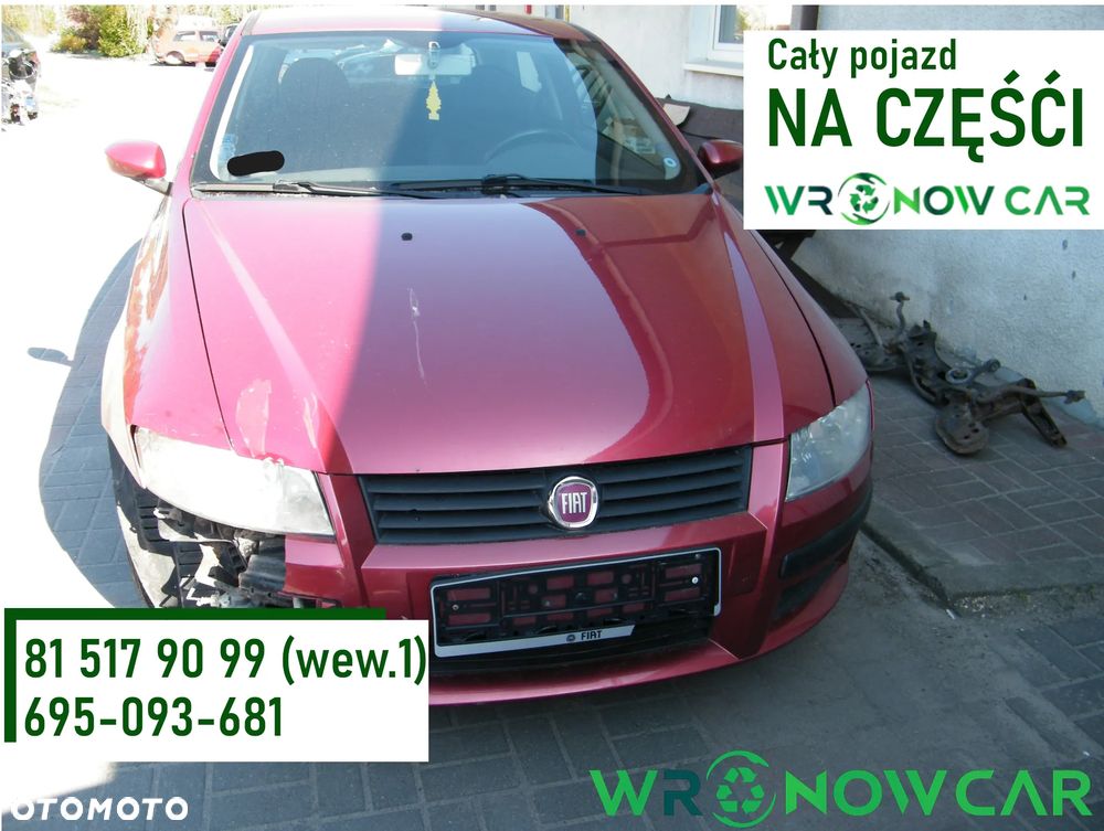 Fiat Stilo ABARTH (01-06r.) 1.4B 95KM.Silnik 843A1000 Skrzynia. Cały na części GWARANCJA !!!!  Przód Tył Zestaw Komplet Drzwi Klapa Zderzak Błotnik Maska Grill Atrapa Szyba Pas Lampa Lusterko Boczki Fotel Kanapa Kokpit Deska Rozdzielcza Przełącznik Włącznik Sterownik Przewody Wiązka Instalacja Moduł Komputer Czujnik Listwa Pompa Alternator Wtryski Głowica Rozrusznik Kompresor Sprzęgło Dwumas Silnik Skrzynia ABS Klimatyzacji Paliwa Wspomagania Kolektor Turbina Przepustnica Zawór Chłodnica Koło Hak Belka Sanki Zawieszenie Mcpherson Półoś Amortyzator Wydech Tłumik Zacisk Most - 1