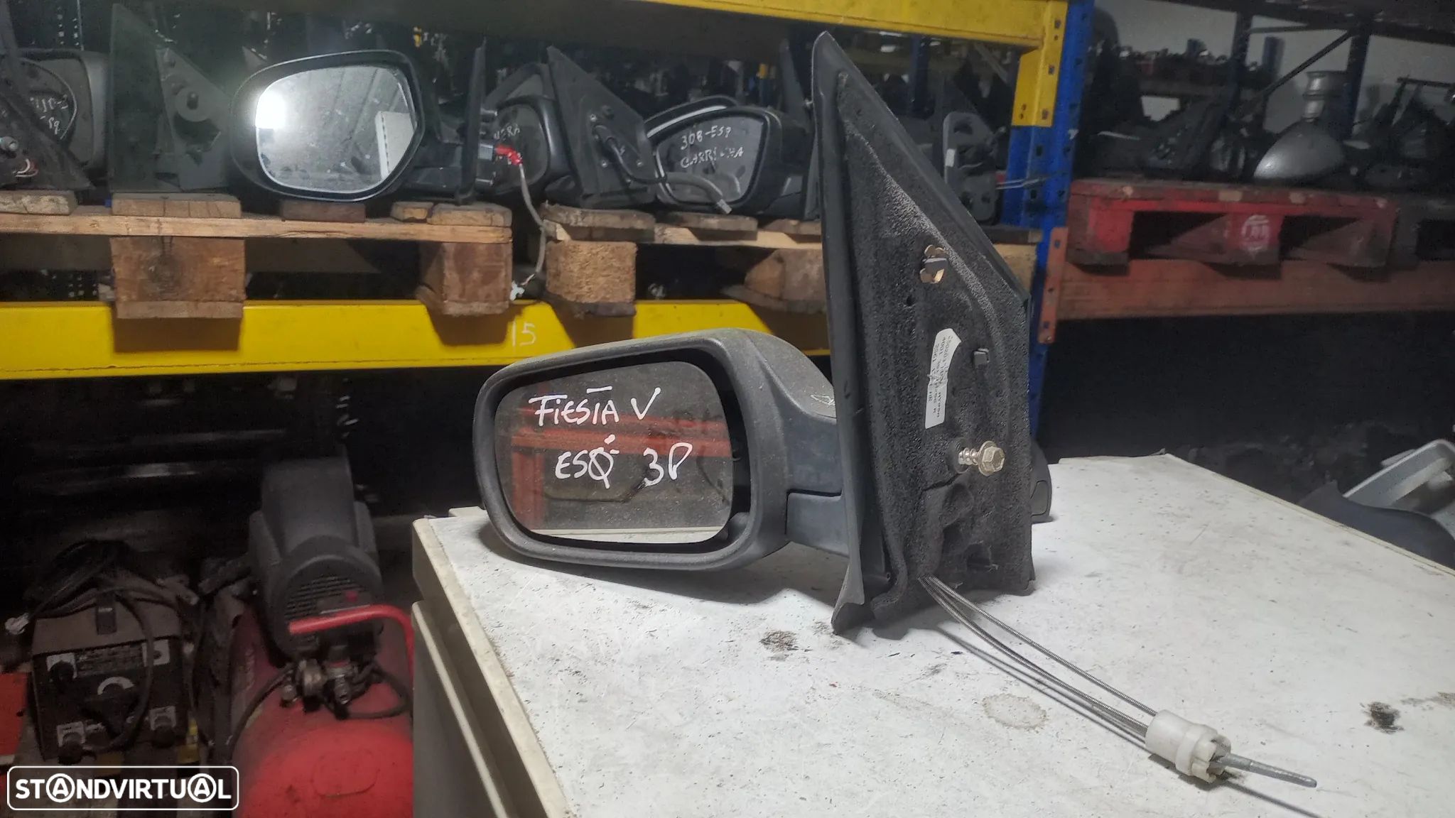 Retrovisor Ford Fiesta Esquerdo - 1