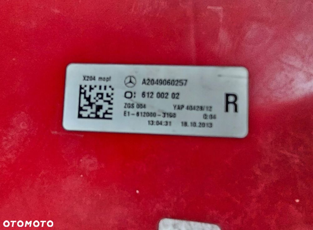 lampa tył mercedes-benz glk w204 lift prawa led eu - 6