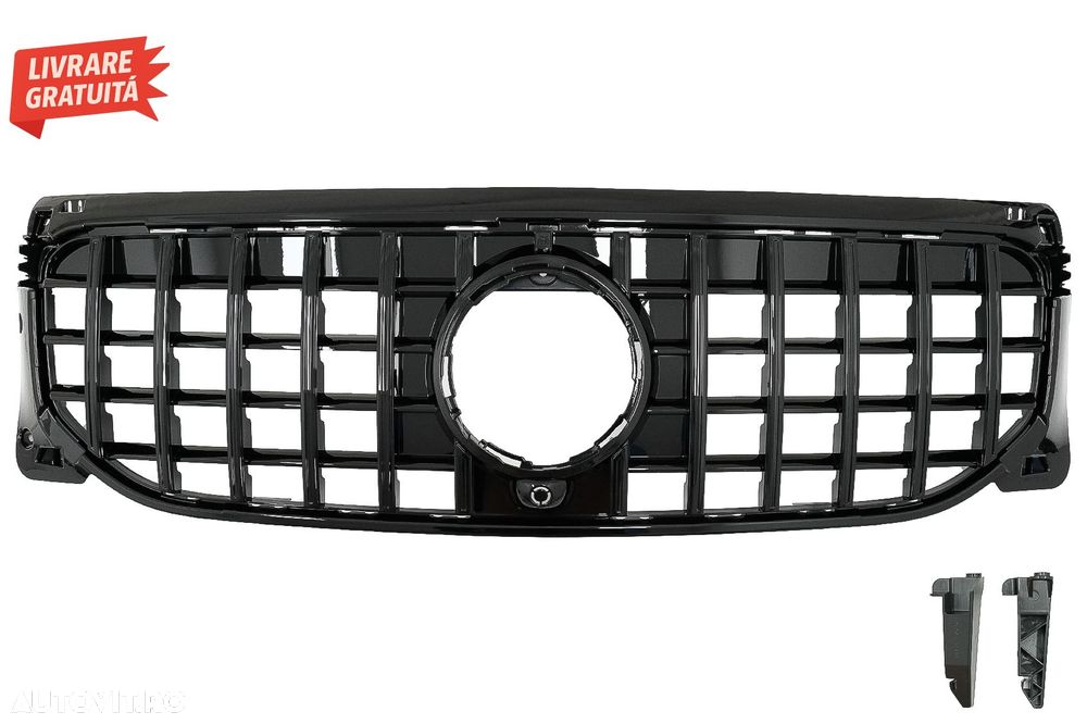 Grila Centrala Mercedes GLB-Class X247 (2019-2023) GT-R Panamericana Design Negru - livrare gratuita - 1