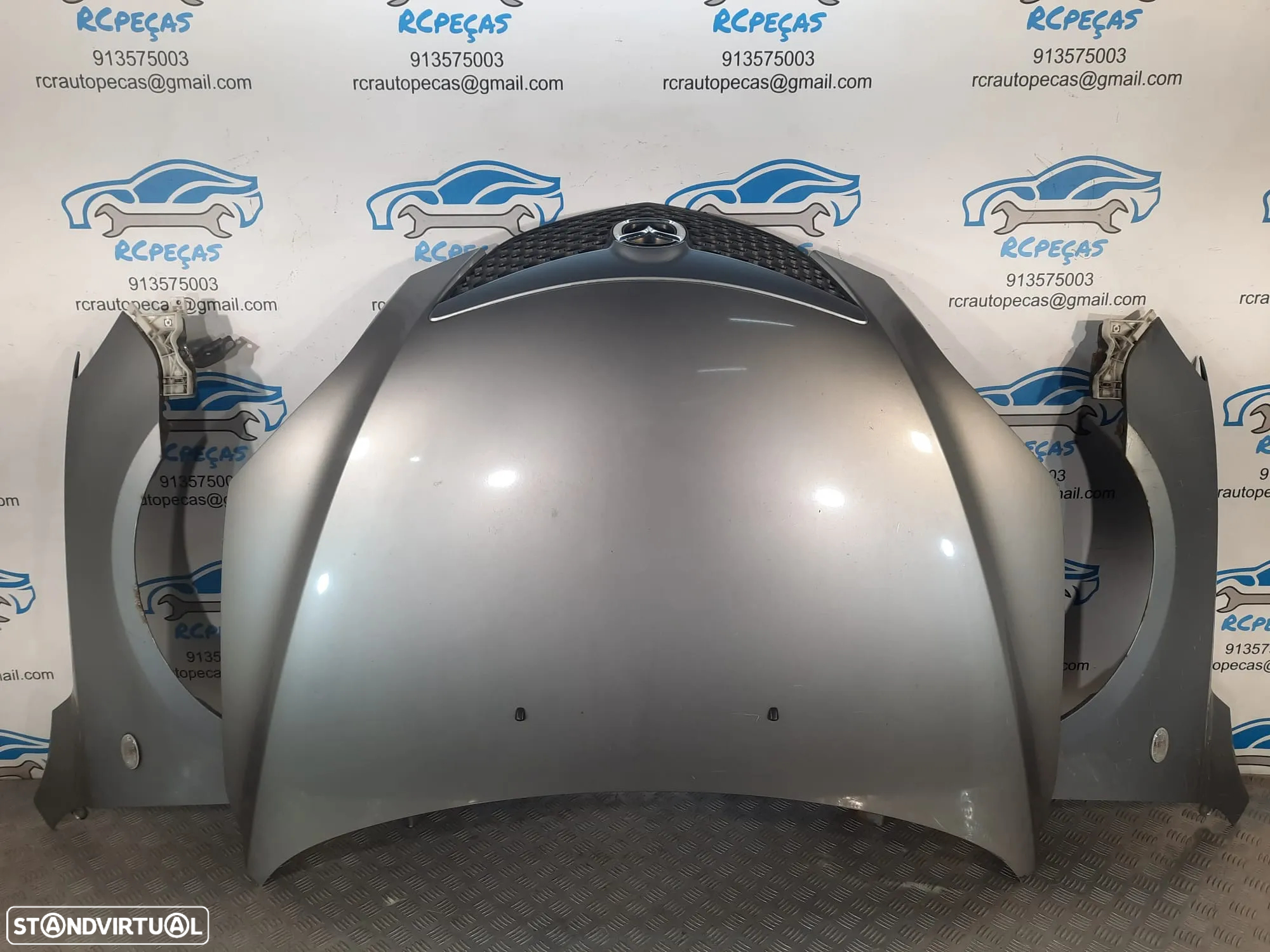 FRENTE COMPLETA MAZDA 3 BK CAPOT PARACHOQUES GUARDA-LAMAS OTICAS RADIADOR VENTILADOR FRENTE FIBRA REFORÇO - 9