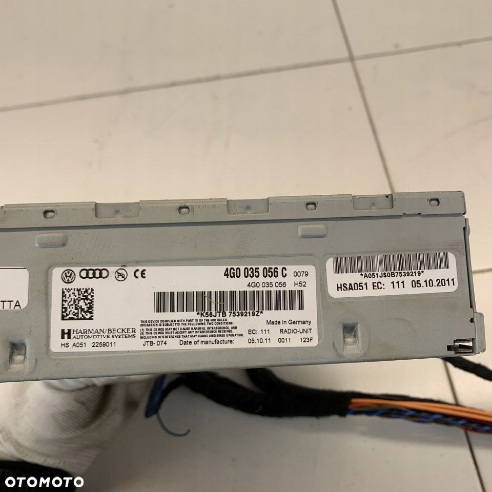 Tuner radia nawigacji MMI AUDI A6 C7 4G 12r - 8