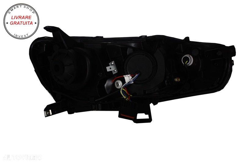 Faruri LED DRL Mitsubishi Lancer (2007-2017) Dual Projector Semnal Secvential Dina- livrare gratuita - 4