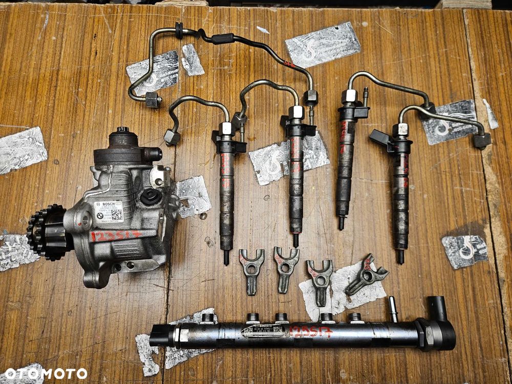 Pompa Paliwa Wtryskowa Wtryski Listwa Czujniki Przewody 2.0D N47 D20C BMW 1 3 5 E81 E87 E90 E91 E60 E61