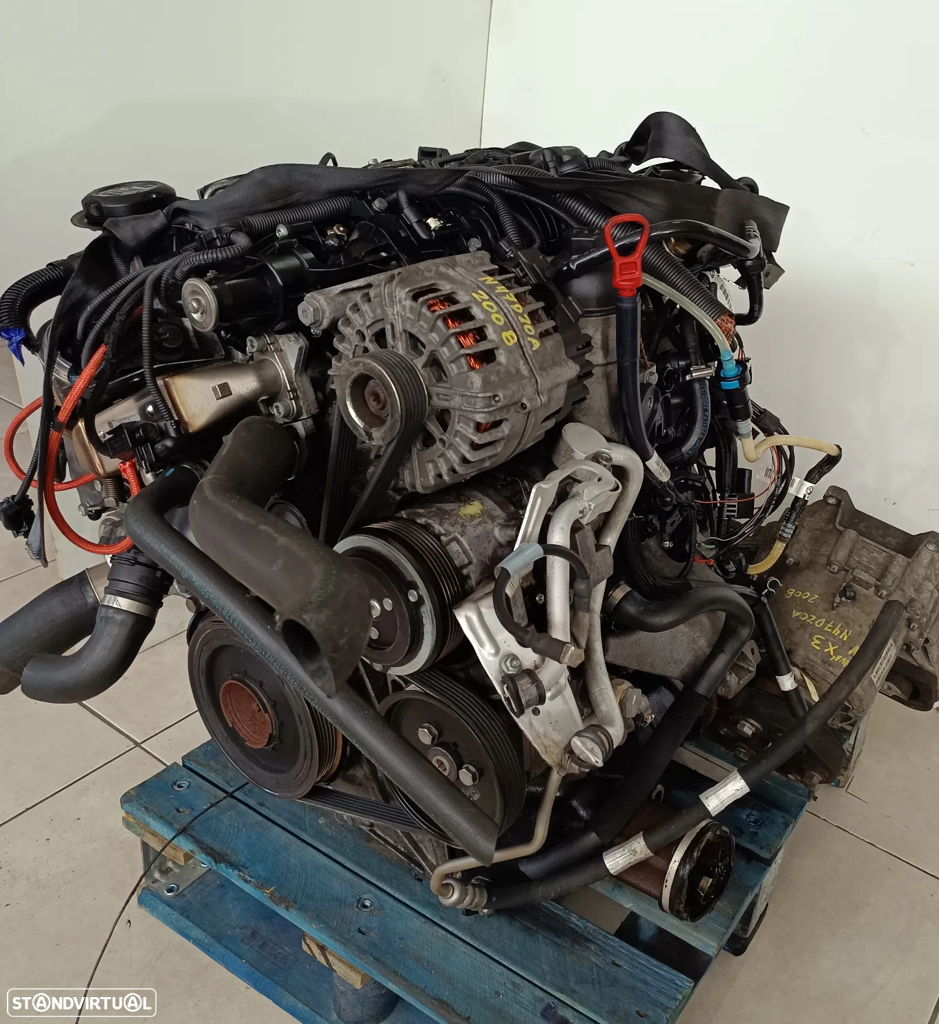 Motor Bmw X3 2.0D 177cv n47D20A E83 caixa velocidades xdrive 4x4 - 3