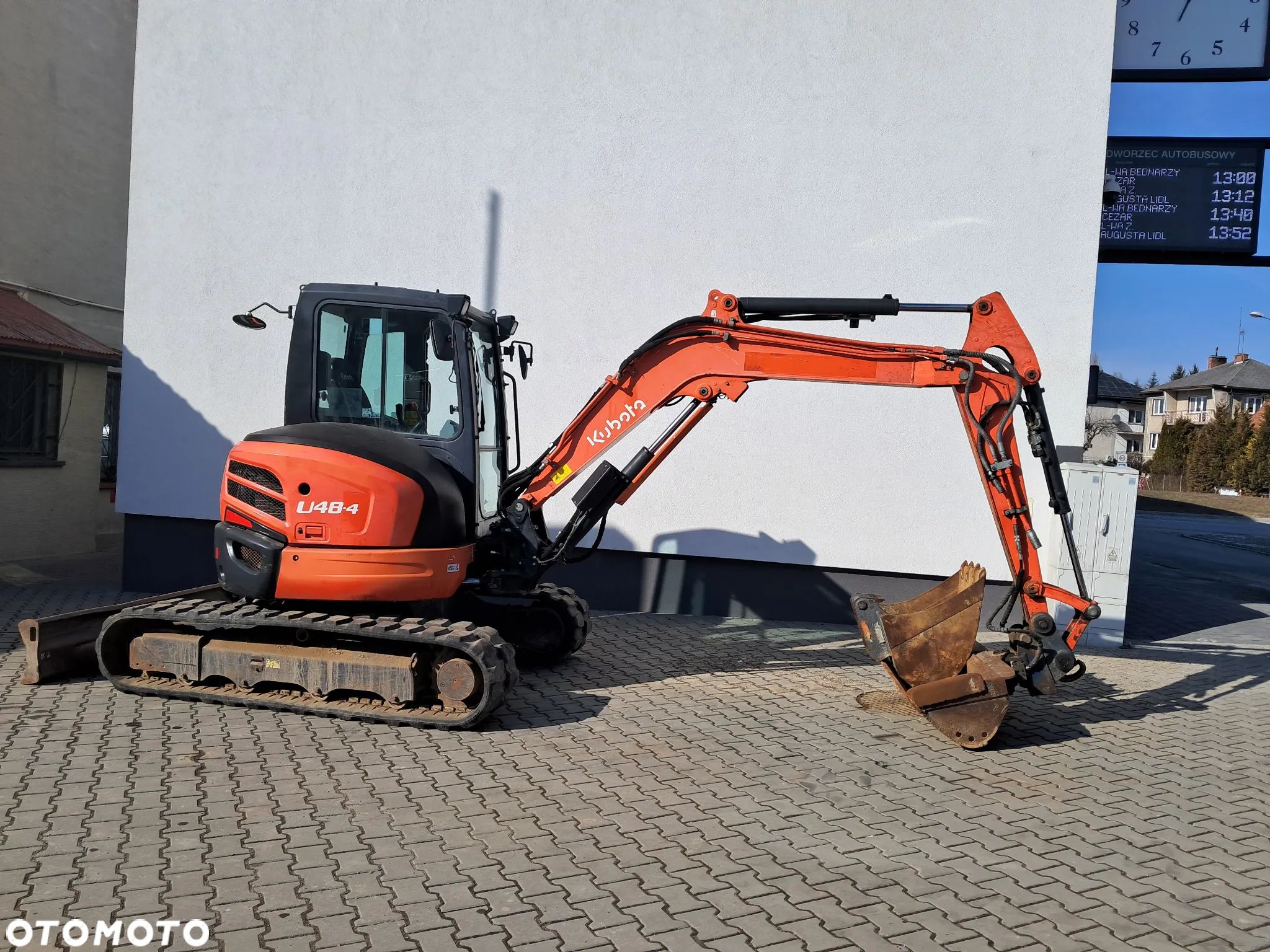 Kubota U48-4 koparka gąsienicowa zerowy obrys waga 5 TON HYDRAULICZNA łyżka skarpowa* 3350MTH oświetlenie* ładne gąsienice 2 łyżki - 1