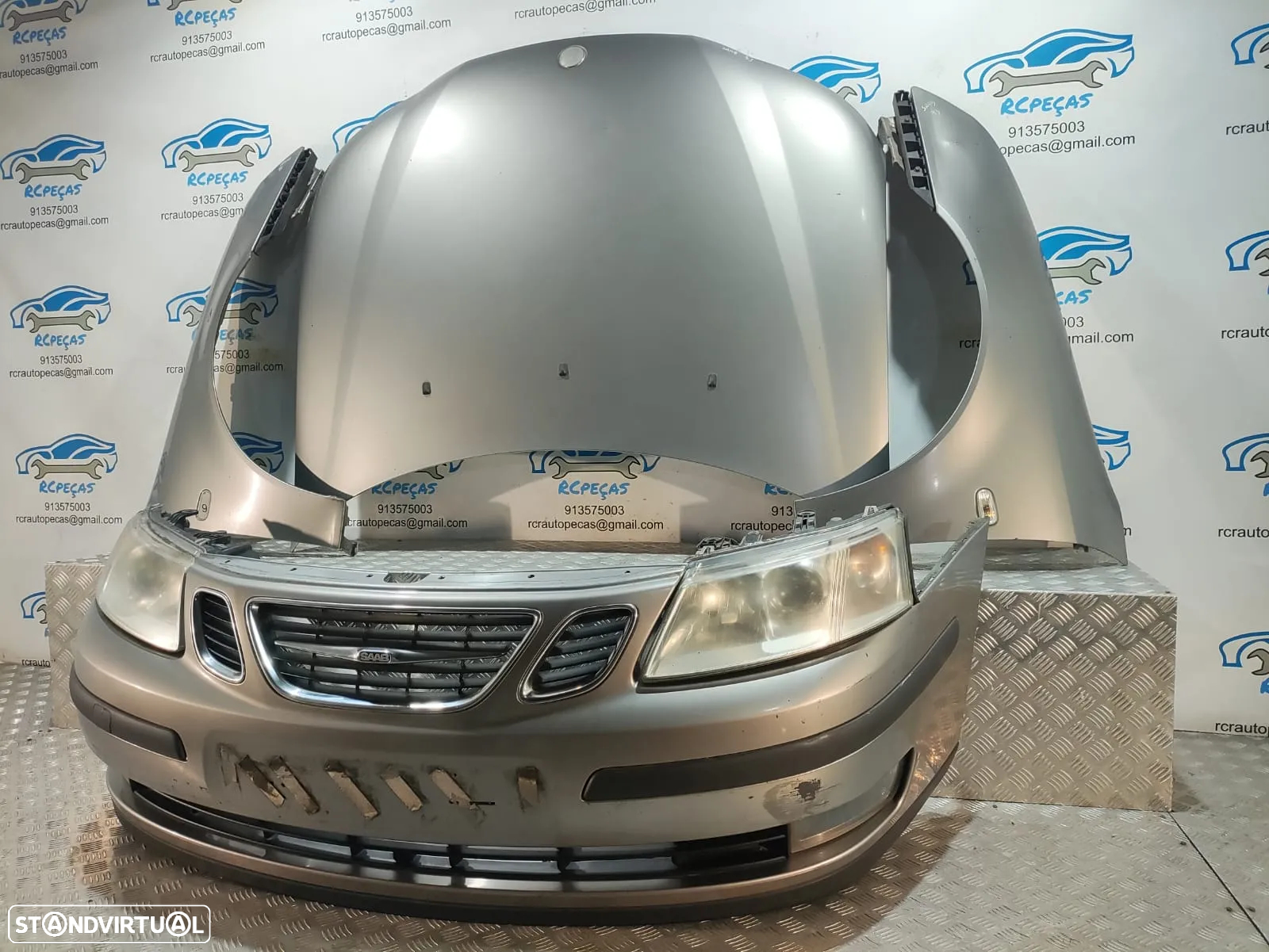 FRENTE COMPLETA SAAB 93 9-3 9.3 2 II MK2 YS3F CAPOT PARACHOQUES GUARDA-LAMAS OTICAS - 3