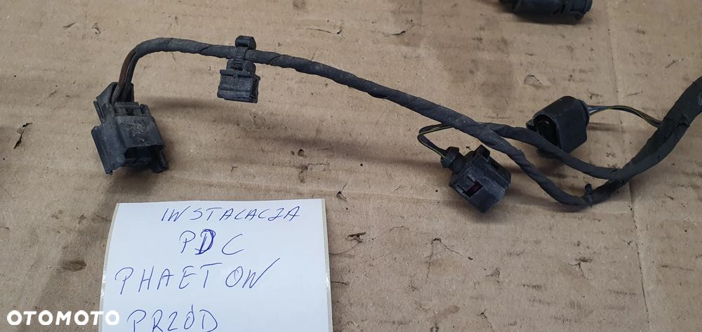 Wiązka instalacja czujników PDC zderzaka przód VW Phaeton 3D0971095BK - 2