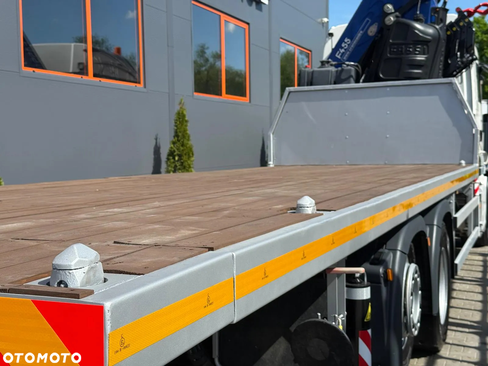 MAN TGS TGX 26.400 // E6 // 6x2 // platforma + FASSI F455RA.2.25 // Do przewozu kontenerów dzwig żuraw HDS kran crane laweta - 23
