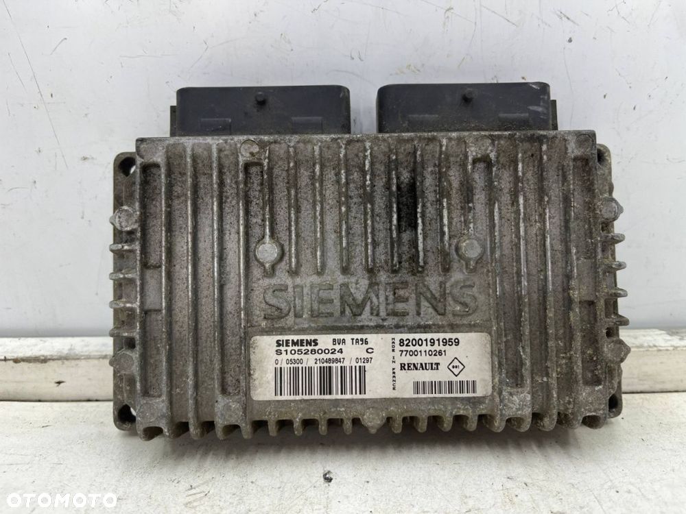 Komputer silnika Renault Scenic 1 I 96-03r. 1.6 Benzyna moduł sterownik ECU 8200191959 S105280024 - 2
