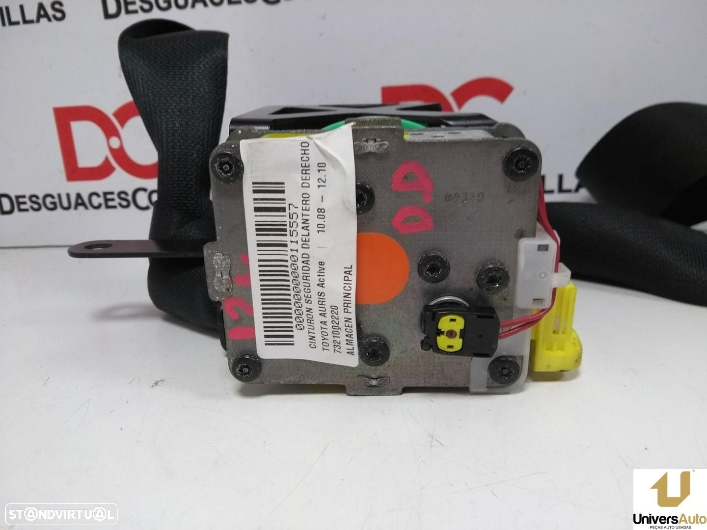 CINTO SEGURANÇA FRONTAL DIREITO TOYOTA AURIS 2009 -7321002220 - 2