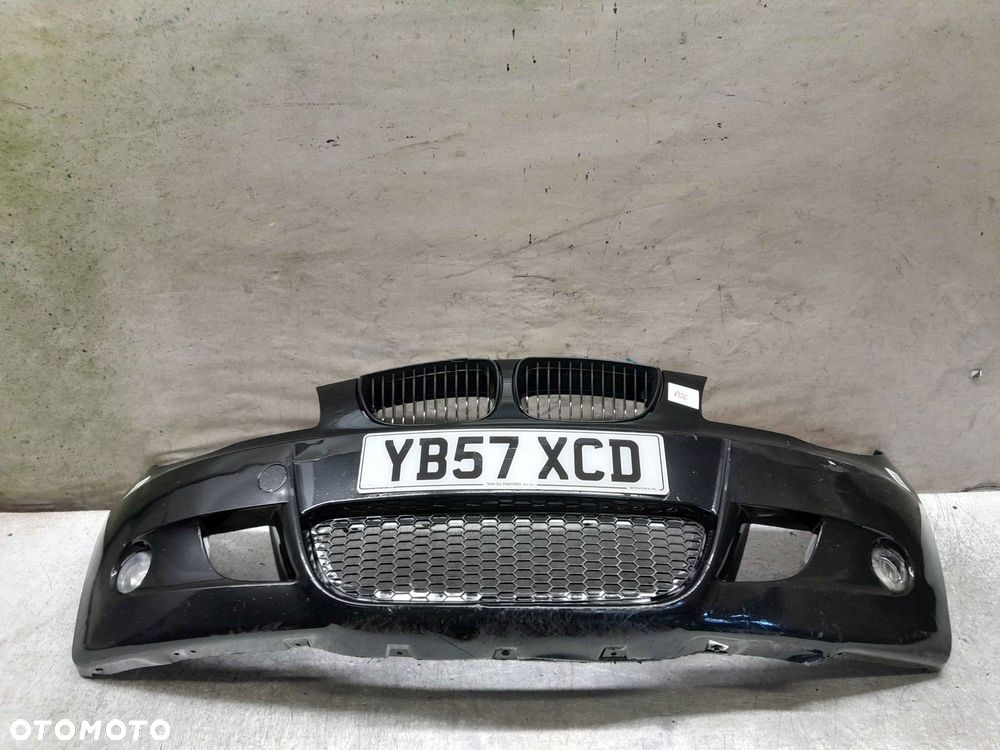 + ZDERZAK PRZÓD PRZEDNI DO BMW SERII 1 E87 M POWER M PAKIET BLACK SAPPHIRE CZARNY HALOGENY - 1