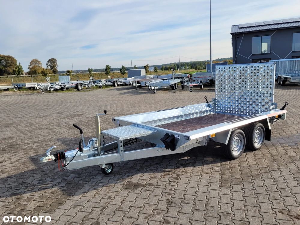 TEMARED Dostawa przyczepa koparkowa, budowlanka, pod sprzęt budowlany 300x150cm DMC2700kg Z TRAPEM - 8
